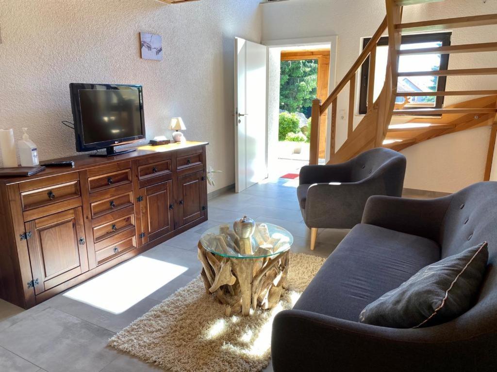 Naturstammhaus Und Appartements Zum Brockenbaecker Tanne Extérieur photo