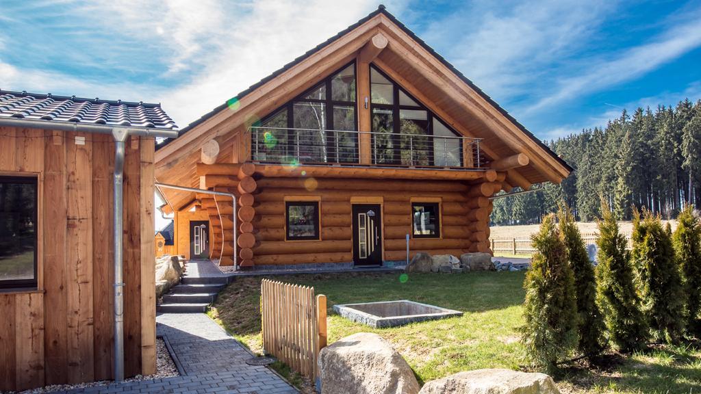 Naturstammhaus Und Appartements Zum Brockenbaecker Tanne Extérieur photo
