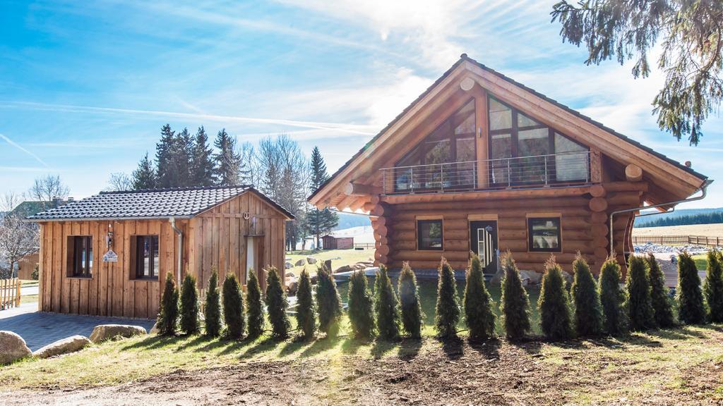 Naturstammhaus Und Appartements Zum Brockenbaecker Tanne Extérieur photo